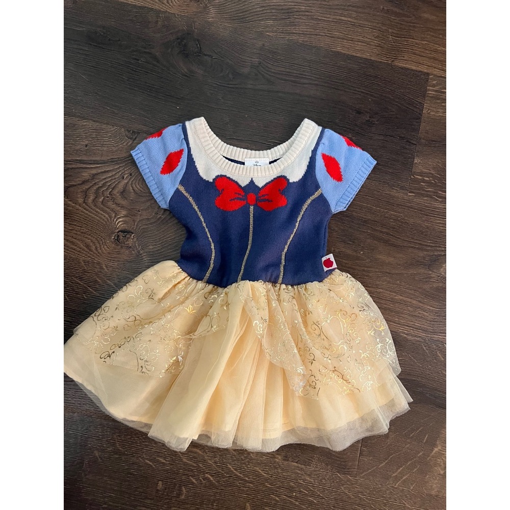 Disney Princess Snow White Sweater Dress Tulle Skirt Blue Yellow 18M FL2483482PR